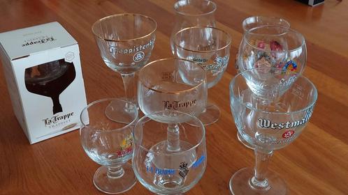 TRAPPISTEN BIERGLAZEN, LA TRAPPE, DUVEL, LEFFE E.D., Verzamelen, Glas en Borrelglaasjes, Nieuw, Bierglas, Ophalen of Verzenden