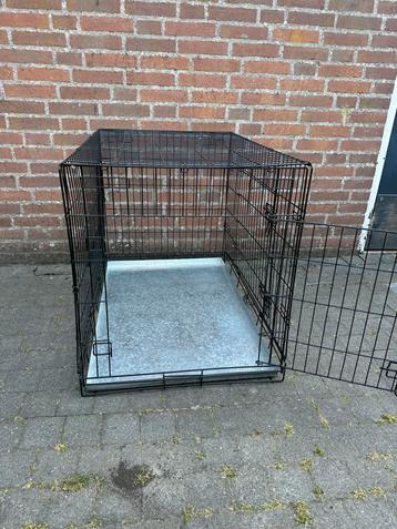 Hondenbench 60x90x65, 2 deurtjes, opvouwbaar beschikbaar voor biedingen