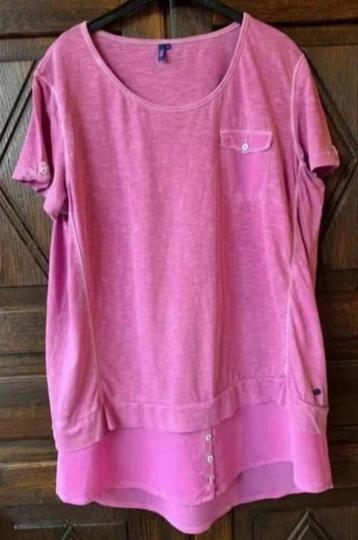 Roze, rose gemeleerde top; leuke onderkant; Cecil; maat XL beschikbaar voor biedingen