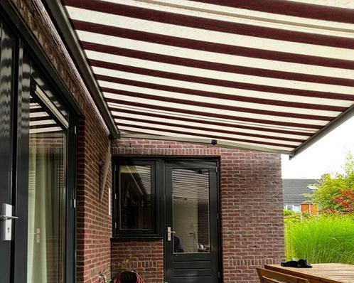 Elektrische Zonneschermen, Tuin en Terras, Zonneschermen, Gebruikt, Knikarmscherm, 300 cm of meer, 250 cm tot 450 cm, Elektrisch