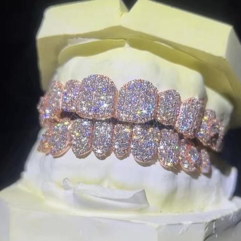 Custom Grillz. Zilver, goud, moissanite of diamant, Sieraden, Tassen en Uiterlijk, Overige Accessoires, Zo goed als nieuw, Ophalen of Verzenden
