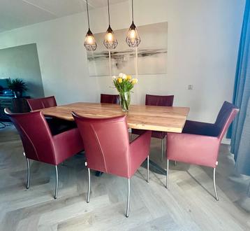 Zes luxe leren stoelen Bert Plantagie beschikbaar voor biedingen