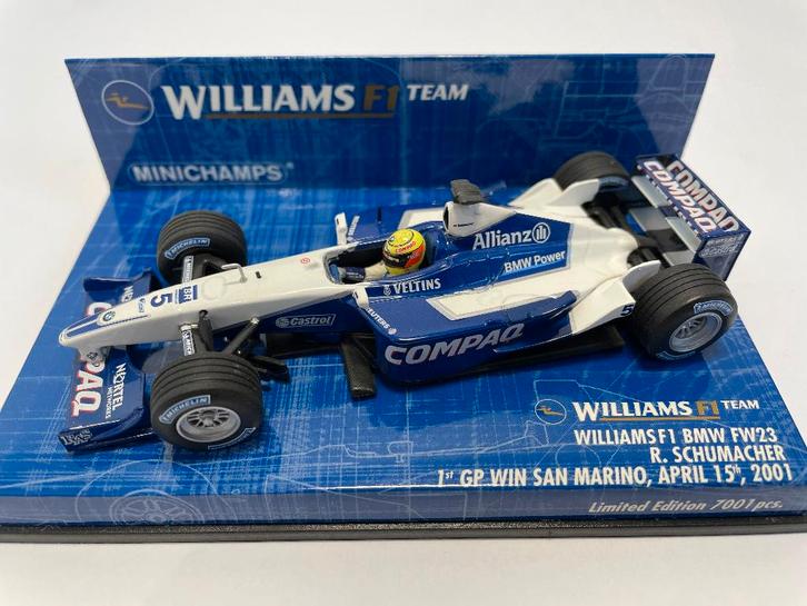 Williams BMW FW23 R. Schumacher 1e GP Win San Marino 2001, Verzamelen, Automerken, Motoren en Formule 1, Zo goed als nieuw, Formule 1
