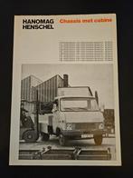 Brochure Hanomag Henschel Chassis met cabine 1971, Ophalen of Verzenden, Zo goed als nieuw, Overige merken