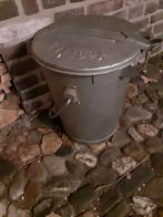 Oude zinken vuilnisbak, Huis en Inrichting, Woonaccessoires | Prullenbakken, Ophalen, Gebruikt