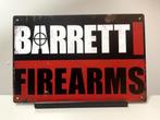 Barrett Firearms metalen reclamebord (Old Look), Reclamebord, Nieuw, Ophalen of Verzenden, Pand50