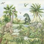 Dinosaurus vliesbehang Dinoland - 300x270cm - Muurdeco4kids, Verzenden, Nieuw, Wanddecoratie