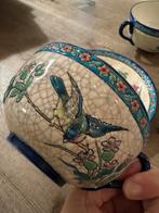 2 Longwy kop en schotels, Antiek en Kunst, Antiek | Servies compleet, Ophalen of Verzenden