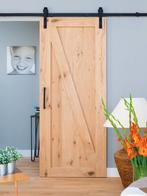 Eiken binnendeur | Schuifdeur | Barndeur 12 jaar garantie, Niet ingevuld, 80 tot 100 cm, Binnendeur, Niet ingevuld