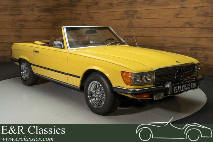 MB 450 SL | Gereviseerde motor | V8 | Goede staat | 1973, Auto's, Oldtimers, Bedrijf, Te koop, Lederen bekleding, Open dak, Mercedes-Benz