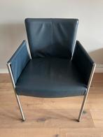 Blauwe eetkamer stoel (merk Topform), Huis en Inrichting, Stoelen, Ophalen, Gebruikt, Blauw, Leer
