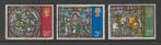 GB - Michelnr 587-589 - kerst 1971, glas-in-lood ramen, Ophalen of Verzenden, Gestempeld