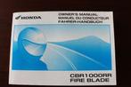 Honda CBR1000RR Fireblade 2004 motorcycle owner's manual, Ophalen of Verzenden, Honda
