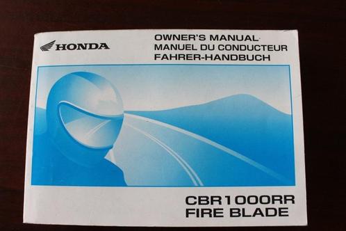 Honda CBR1000RR Fireblade 2004 motorcycle owner's manual, Motoren, Handleidingen en Instructieboekjes, Honda, Ophalen of Verzenden