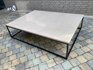 Stoere industriële salontafel - gratis ophalen