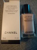 Chanel les beiges fluide highlighter Sunkissed Nieuw 30 ml, Gehele gezicht, Nieuw, Ophalen of Verzenden, Goud