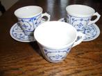 Saksisch blue koffiekopjes 3 en schotels 2 jäg Eisenberg DDR, Huis en Inrichting, Keuken | Servies, Gebruikt, Ophalen of Verzenden