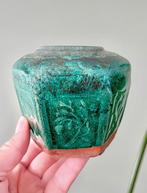 Vintage groen gemberpotje gemberpot, Antiek en Kunst, Ophalen of Verzenden