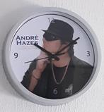 Leuk klok van Andre Hazes Sr. Grijze rand. +- 19 cm.Leuk klo, Ophalen of Verzenden, Nieuw, Analoog, Wandklok