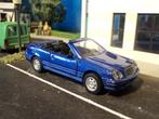 1/43 Mercedes Benz A208 CLK Klasse Cabrio Cararama blauwmet., Hobby en Vrije tijd, Modelauto's | 1:43, Ophalen of Verzenden, Nieuw