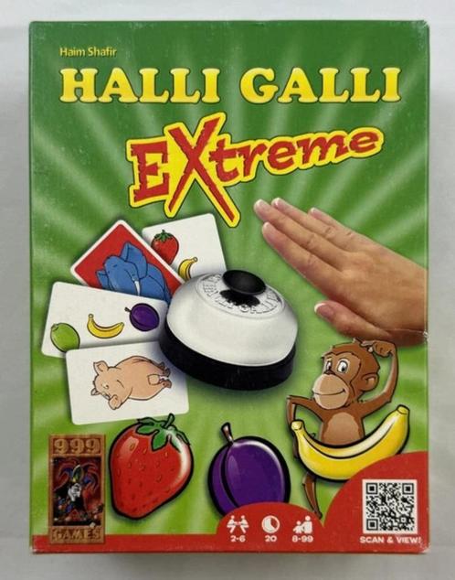 Halli Galli Extreme 999 Games party spel met de bel compleet, Hobby en Vrije tijd, Gezelschapsspellen | Bordspellen, Zo goed als nieuw