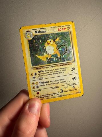 Raichu Holo base set pokemon  beschikbaar voor biedingen