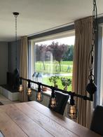 Industriële hanglamp met 5 lampen, Ophalen, Gebruikt, Zwart, Overige typen