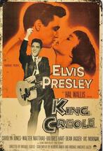 Elvis Presley: King Creole - Blikken reclamebord, Ophalen of Verzenden, Zo goed als nieuw, Overige typen
