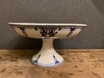 Franse brocante fruitschaal Lunevilleschaal op voet, Antiek en Kunst, Ophalen of Verzenden