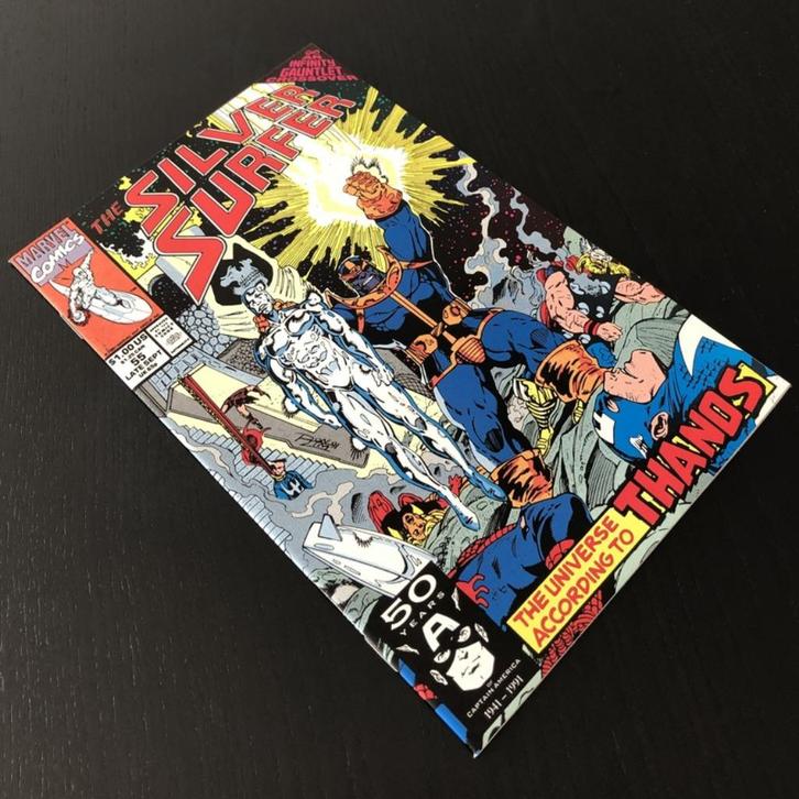 Silver Surfer Vol.3 #55 (1991) NM- (9.2), Boeken, Strips | Comics, Nieuw, Eén comic, Amerika, Ophalen of Verzenden