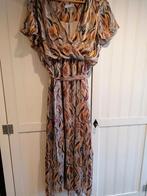 Vintage dressing lange jurk L goud beige tinten, Nieuw, Beige, Maat 42/44 (L), Ophalen of Verzenden