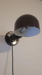 Vintage bol lamp wandlamp paddenstoel design bruin metaal, Ophalen of Verzenden, Zo goed als nieuw, Metaal, Vintage, paddenstoel, bollamp, bauhaus