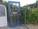 Hardhouten voordeur 92,5 x 201 cm, 80 tot 100 cm, Ophalen of Verzenden, 200 tot 215 cm, Glas