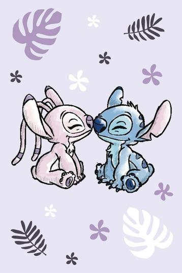 Stitch en Angel Fleece Deken - Purple - Disney beschikbaar voor biedingen