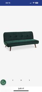 Slaapbank als nieuw velvet green, Huis en Inrichting, Slaapkamer | Slaapbanken, Ophalen, Tweepersoons, Zo goed als nieuw, 200 cm