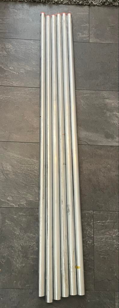 6 Stalen Buizen - Ideaal voor Constructie, Doe-het-zelf en Verbouw, Metalen, Ophalen of Verzenden, Gebruikt