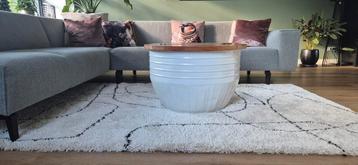 Ronde salontafel van massief mangohout - 75cm