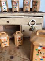 Antiek kinderservies kruidenpotjes, Ophalen of Verzenden