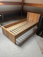 Bed/ Eenpersoonsbed van steigerhout, Huis en Inrichting, Slaapkamer | Bedden, Ophalen, 90 cm, Eenpersoons, Steigerhout