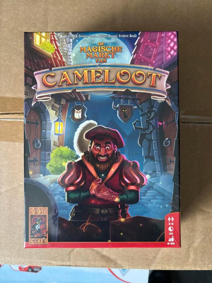 De Magische Markt van Cameloot - Nieuw!, Hobby en Vrije tijd, Gezelschapsspellen | Bordspellen, Nieuw, Drie of vier spelers, Ophalen of Verzenden