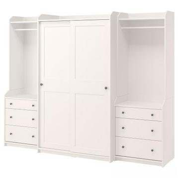 Ikea Hauga kledingkast - 258x55x199 cm - afbeelding 1
