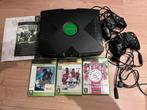 Xbox Classic met 2 Controllers + 3 games, Spelcomputers en Games, Spelcomputers | Xbox Original, Ophalen of Verzenden, Gebruikt