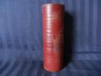Fraaie cilindrische vaas rood glazuur Mobach Utrecht h. 26,6, Antiek en Kunst, Ophalen of Verzenden