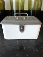 Leuke antieke  porseleinen koekjes “ trommel “, Ophalen of Verzenden