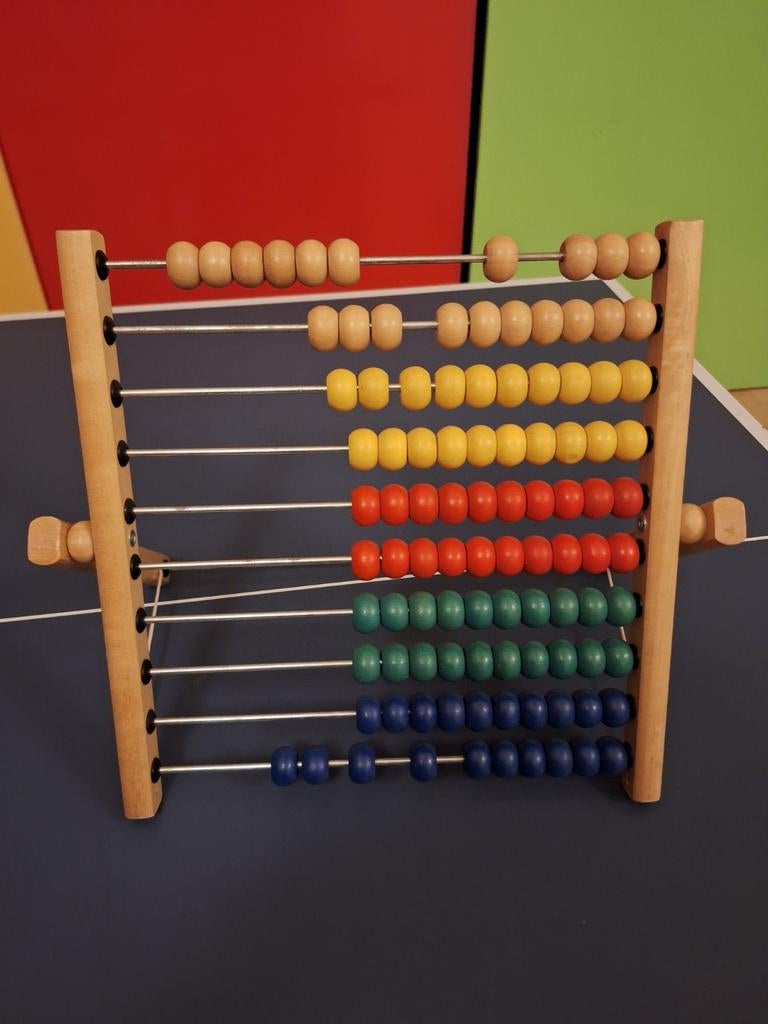 Vintage Telraam / Abacus, Kinderen en Baby's, Speelgoed | Educatief en Creatief, Ophalen of Verzenden, Gebruikt, Rekenen