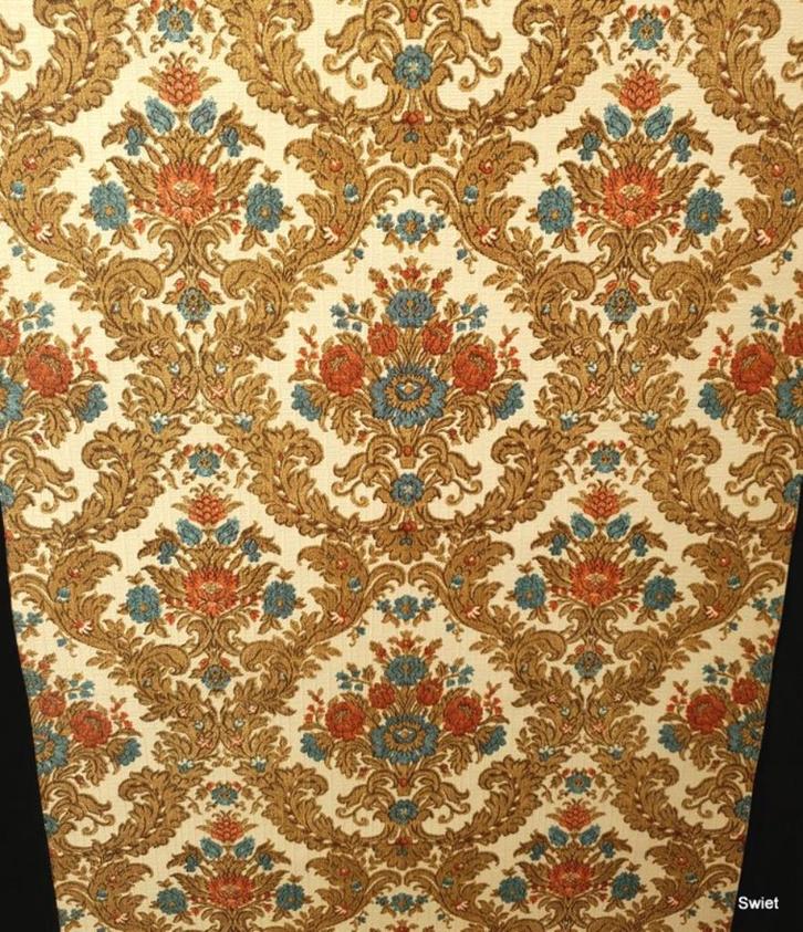 13081 Origineel uniek vintage oud behang wallpaper swiet, Huis en Inrichting, Stoffering | Behang, 75 m² of meer, Verzenden