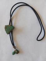 Turkoois Bolo Tie, Gebruikt, Met edelsteen, Leer, Ophalen of Verzenden