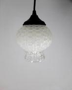 Glazen hanglampje, vintage lampenkap, MCM hanglamp, Huis en Inrichting, Lampen | Hanglampen, Zie omschrijving, Gebruikt, Verzenden