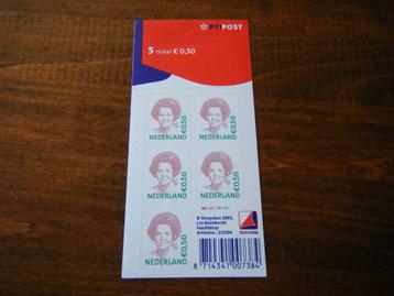 P35 - Nederland - Velletje 5 x 0,50 euro beschikbaar voor biedingen