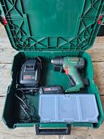 Bosch 18v boor-schroefmachine inc doos, lader en accu, Doe-het-zelf en Verbouw, Ophalen, Gebruikt, Boor- en Schroefmachine